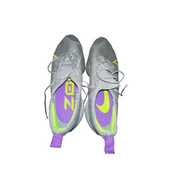 Nike Air Zoom Tempo NEXT Flyknit Grey Volt Running Mens Size 12.5 Used - Picture 7 of 8